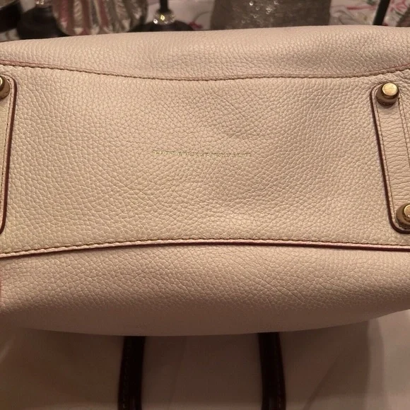 EUC Coach 1941 Rogue Satchel Pebble Leather Chalk/Brass - Picture 10 of 16